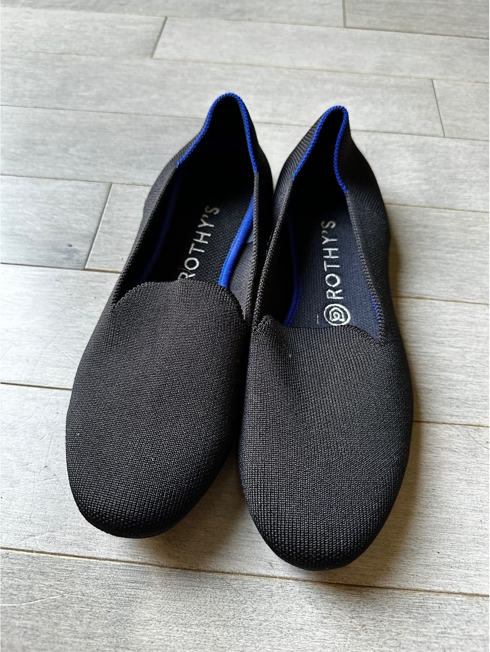 Rothy's Women's Black Slip-On Knit Loafer Flats Round Toe Size Office 9.5